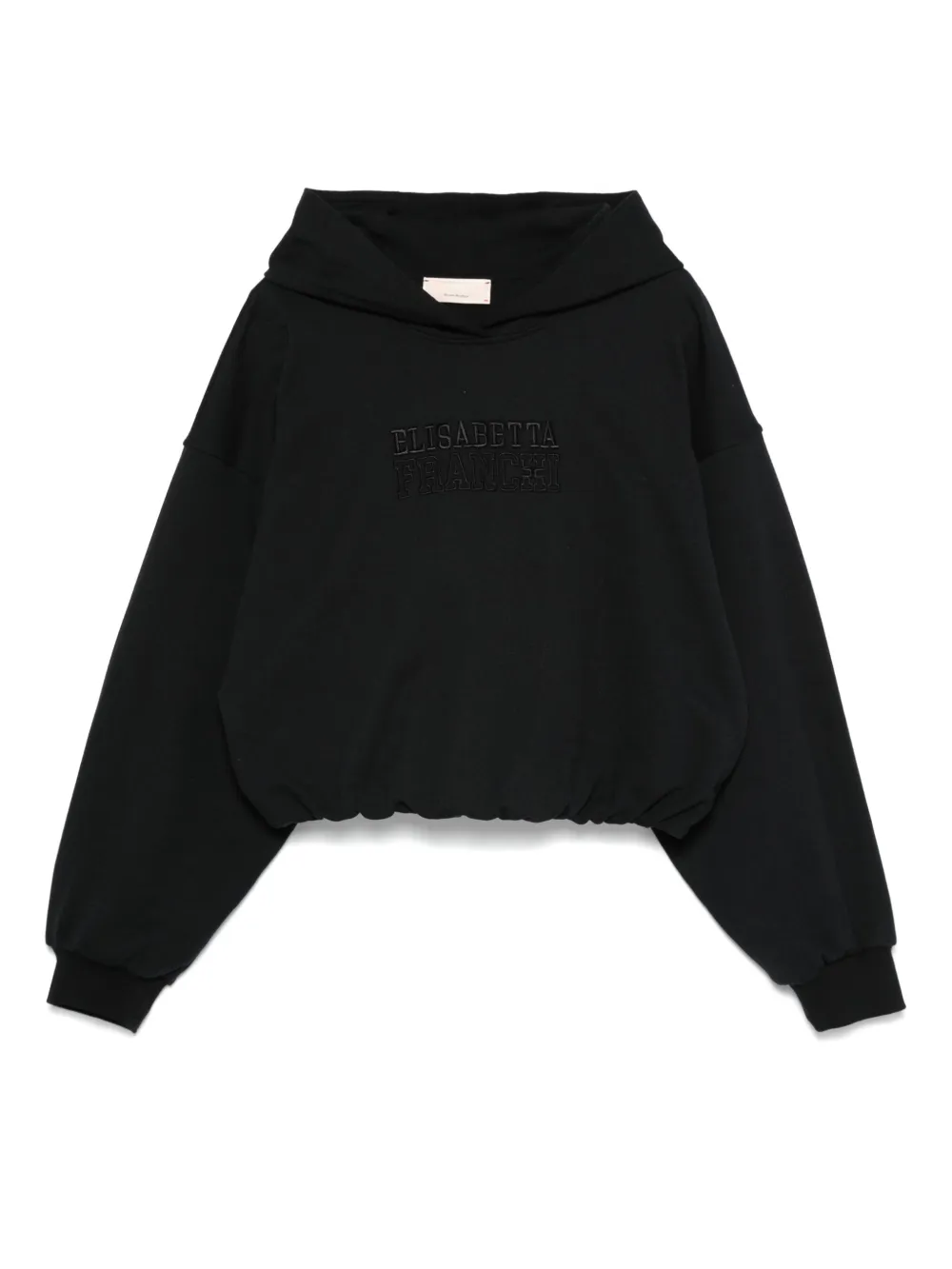ELISABETTA FRANCHI LA MIA BAMBINA LOGO-EMBROIDERED HOODIE