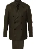 Lardini logo-clip suit - Green