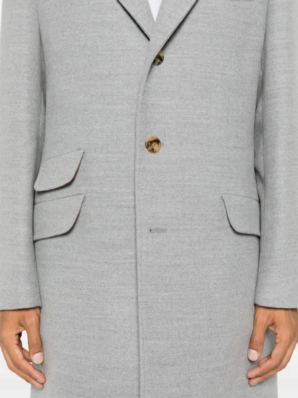 ☆関税込☆【BRUNELLO CUCINELLI】グレー ウールコート Brunello Cucinelli ウール コート | グレー | FARFETCH JP