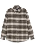 Martine Rose check-pattern overshirt - Brown