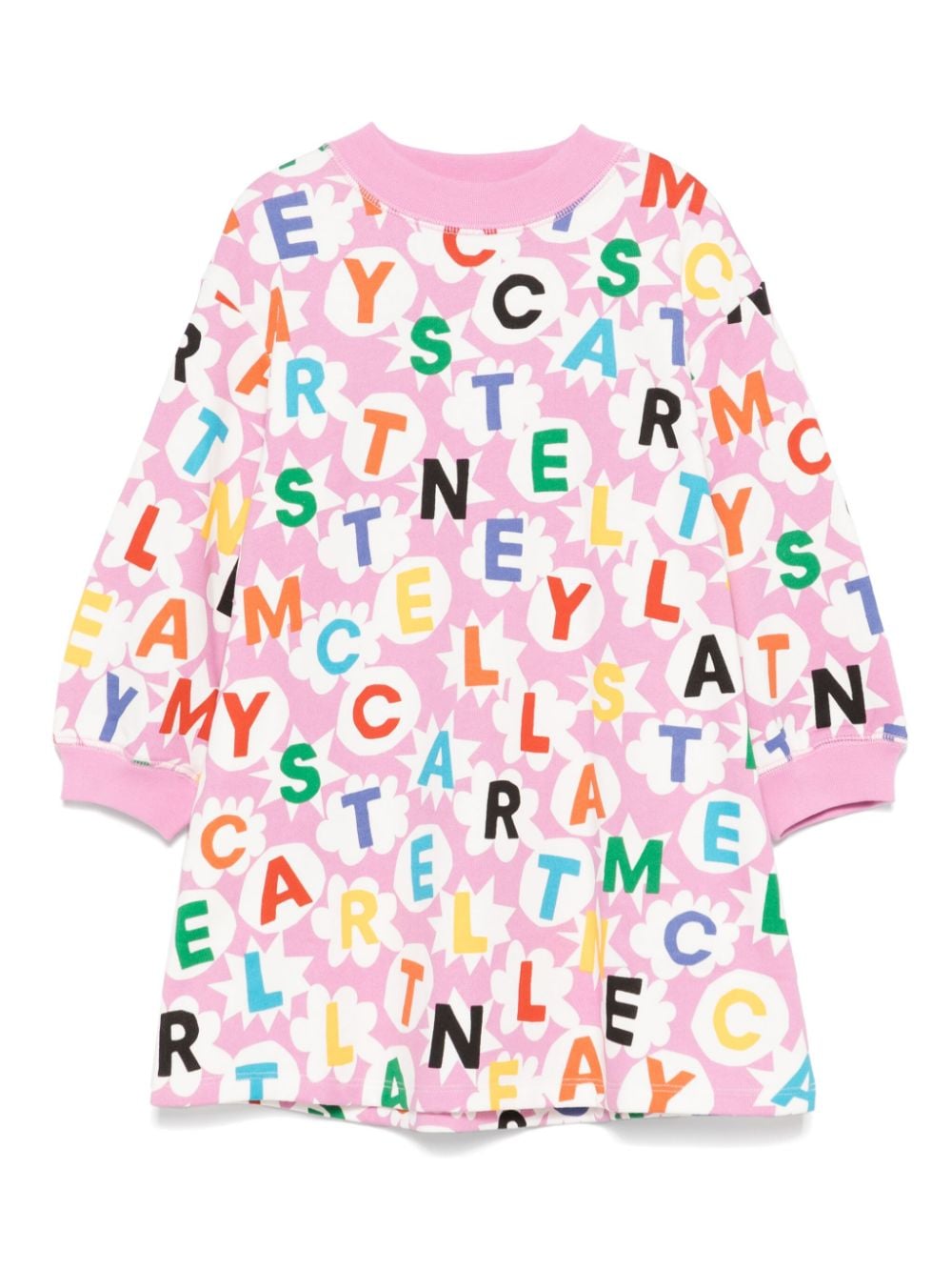 Stella McCartney Kids logo-print dress - Rosa