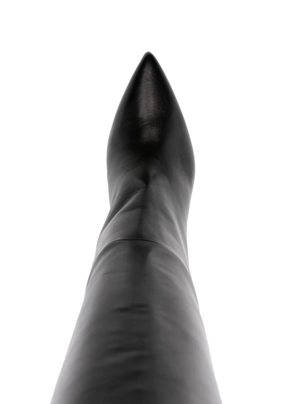 Anna F. 95 mm leren laarzen Zwart