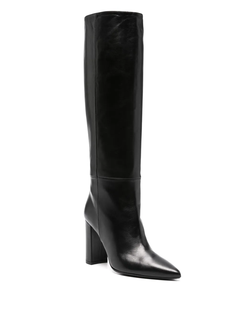 Anna F. 95 mm leren laarzen - Black