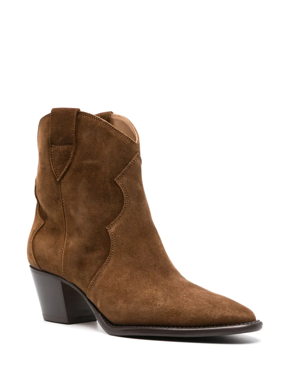 Anna F. 55mm suede cowboy boots - Bruin