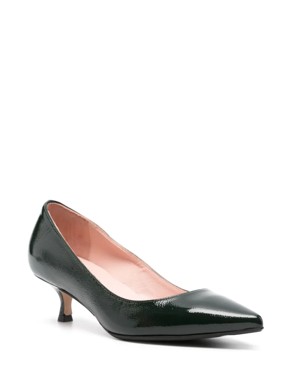 Anna F. Gelakte pumps Groen