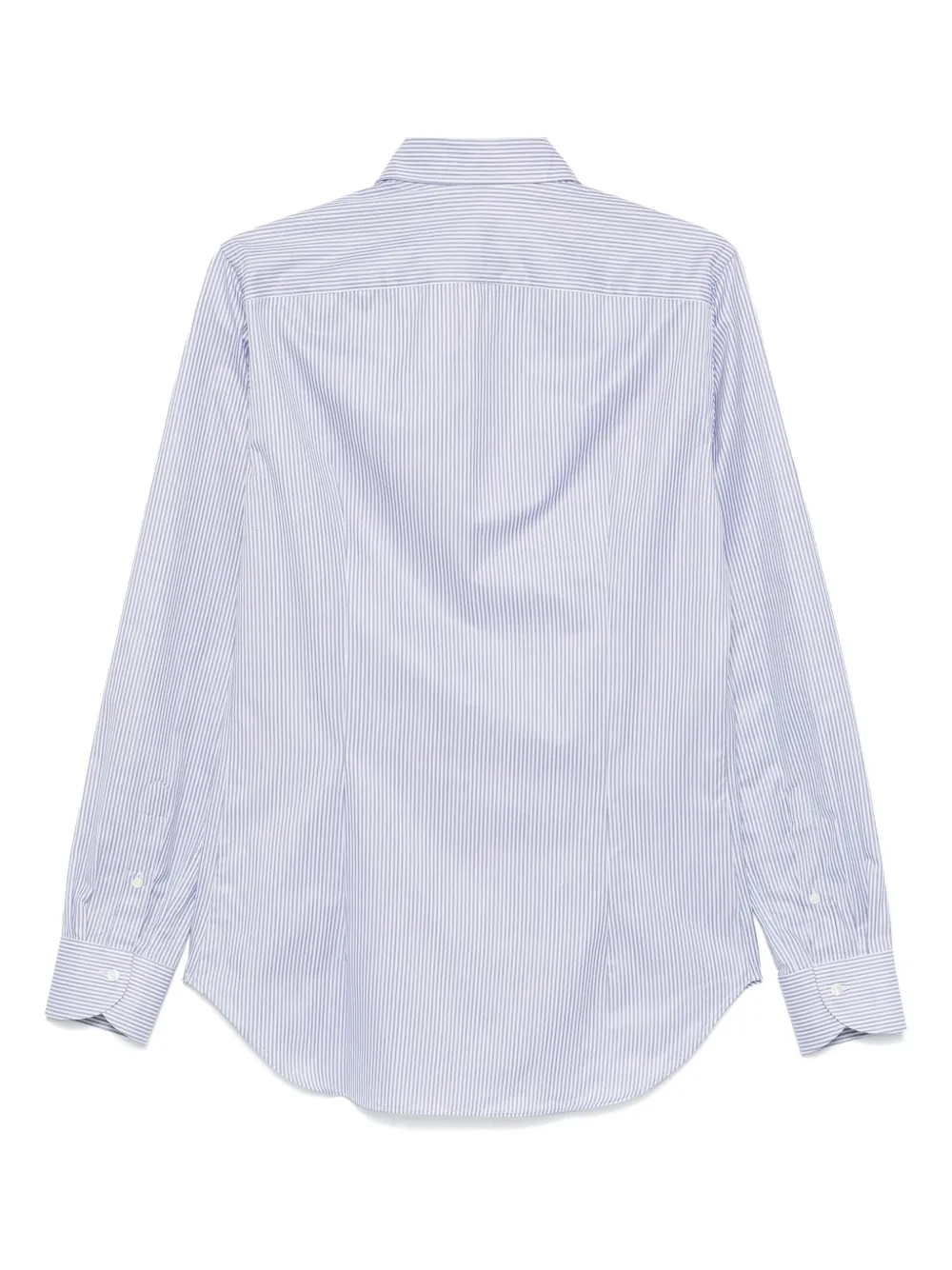 Canali Gestreept overhemd - Blauw