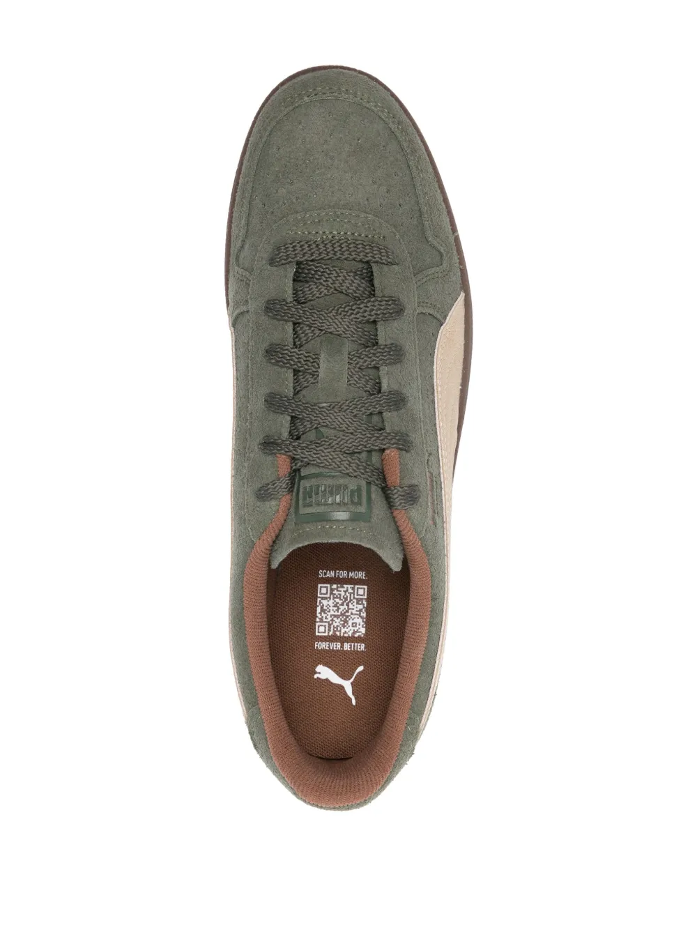 PUMA Indoor R-suède sneakers Groen