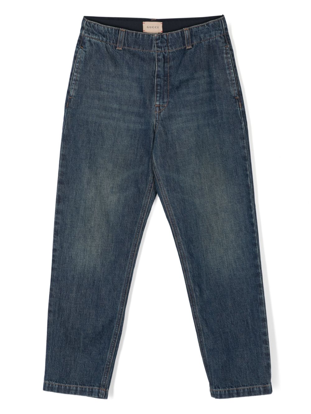 Gucci Kids Jeans mit Web-Detail - Blau