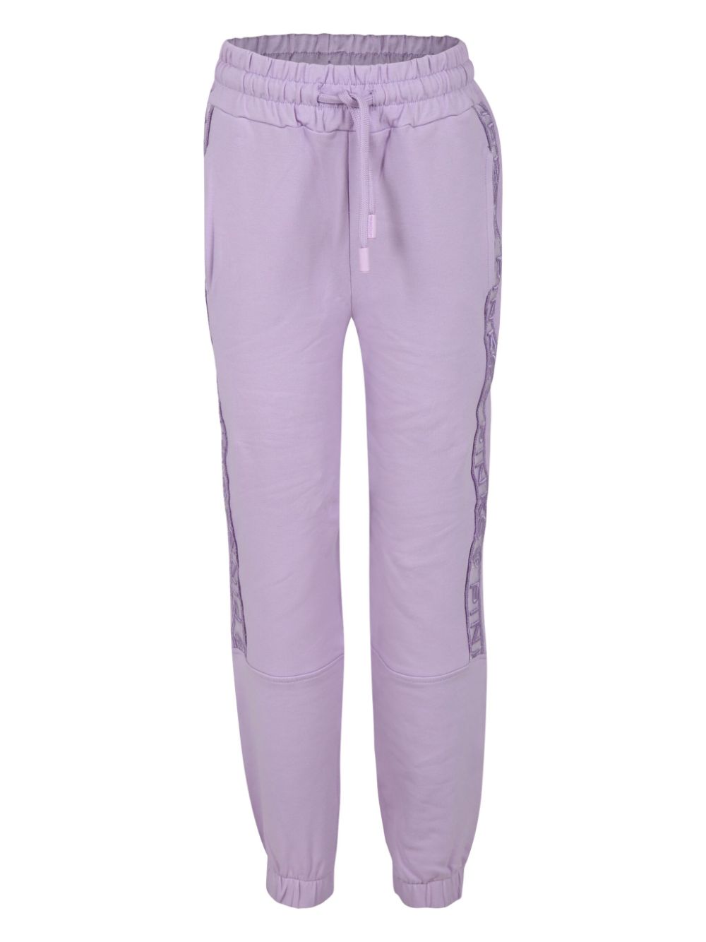 Pinko Kids logo-embroidered track pants - Purple