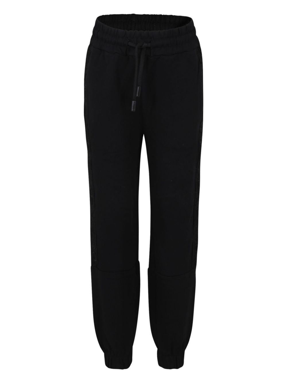 Pinko Kids logo-embroidered track pants - Black