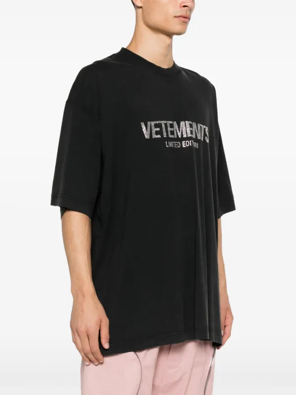 関税込み◆VETEMENTS◆限定版Tシャツ リミテッド エディション VETEMENTS Limited Edition T-shirt | Black | FARFETCH