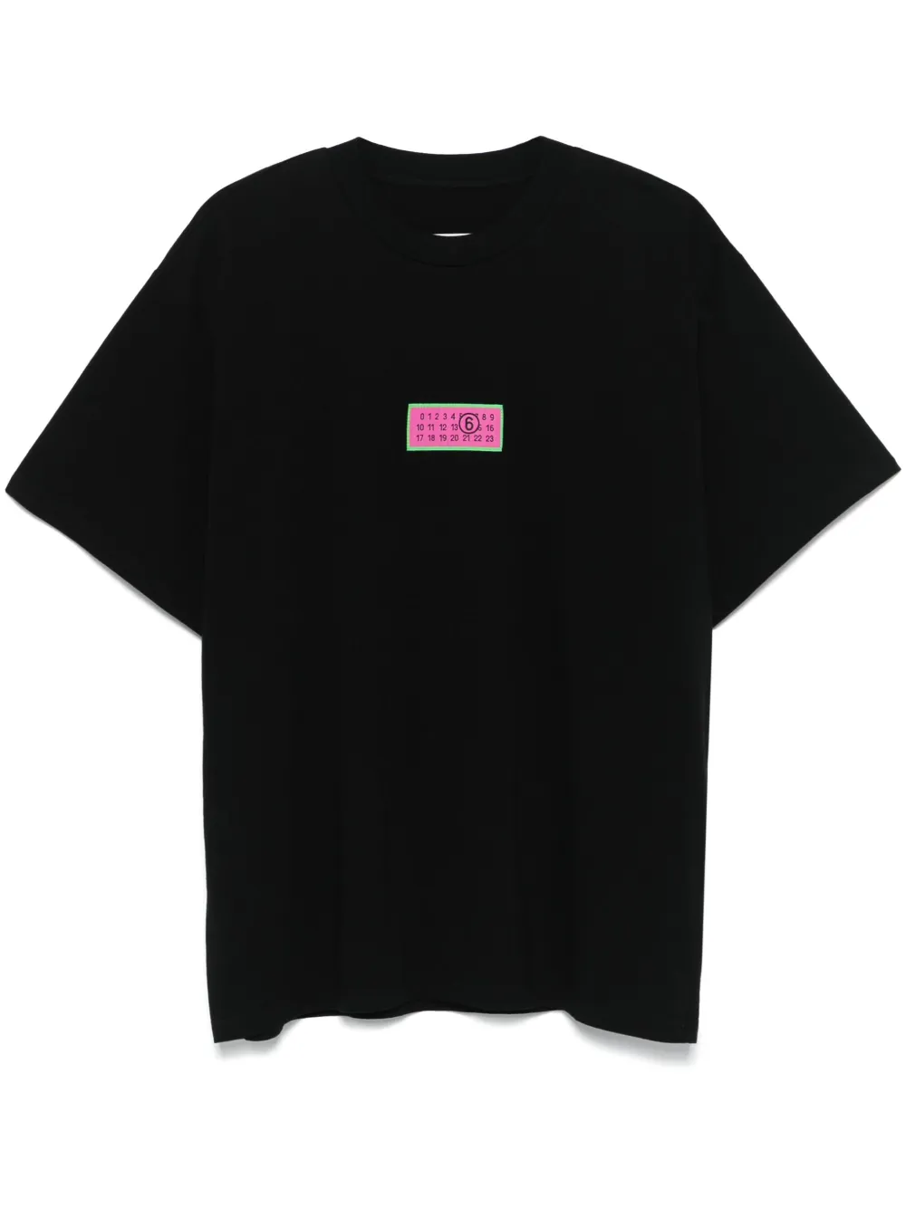 MM6 Maison Margiela T-shirt met patch Zwart