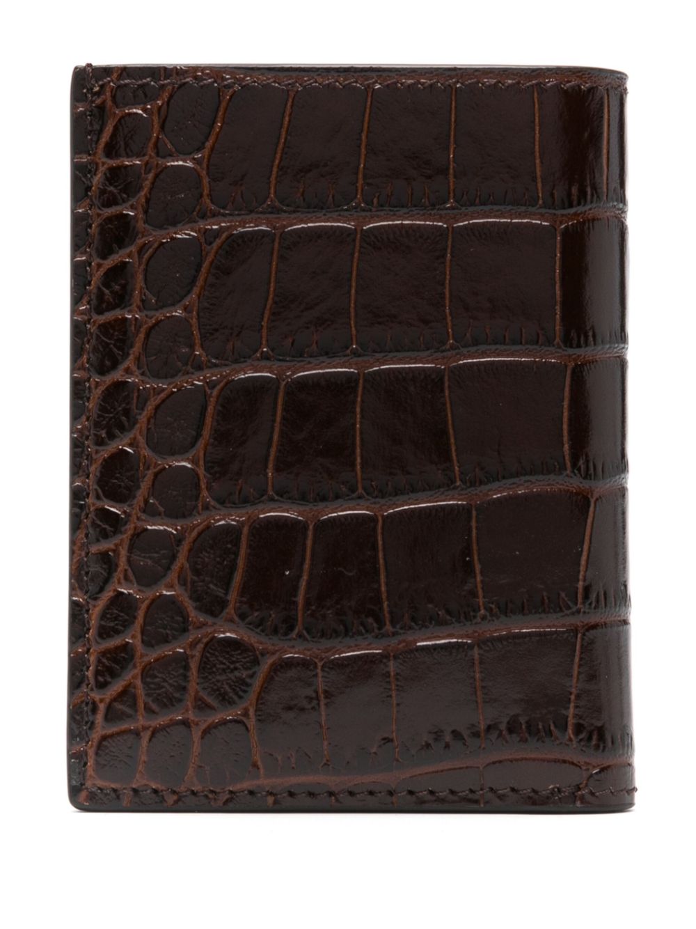 TOM FORD crocodile-embossed wallet - Bruin