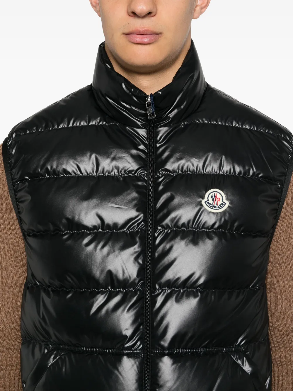 Moncler Aube gilet Zwart