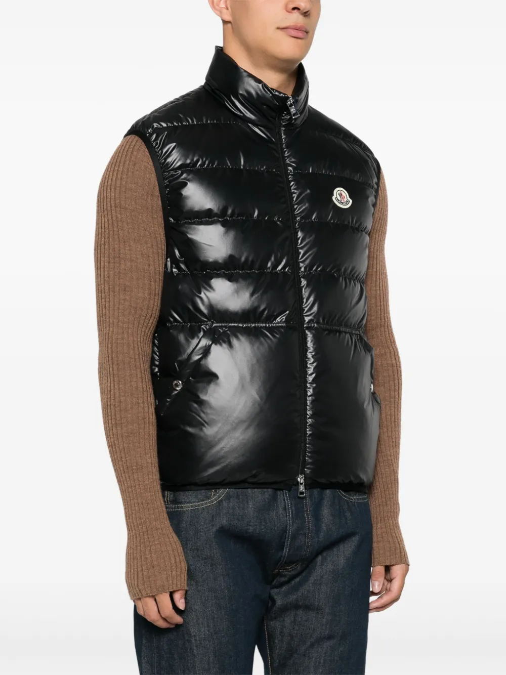 Moncler Aube gilet Zwart