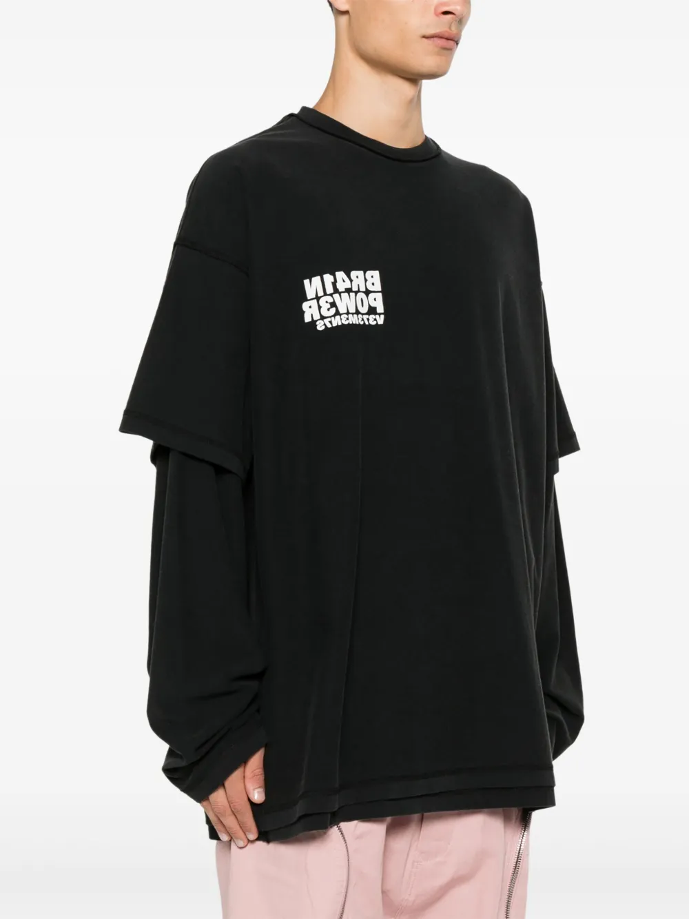 VETEMENTS Brain Power T-shirt Zwart