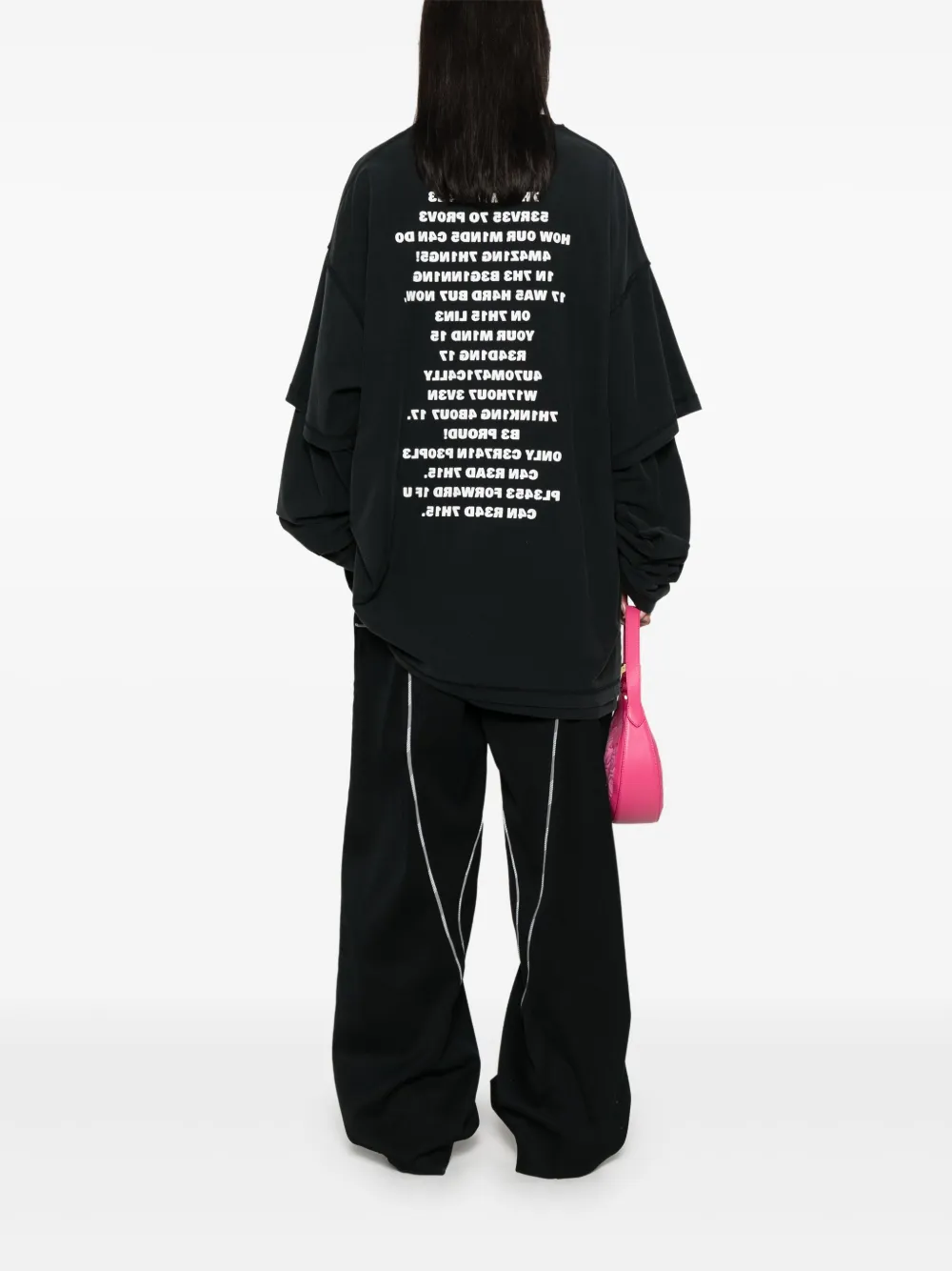 VETEMENTS Brain Power T-shirt Zwart