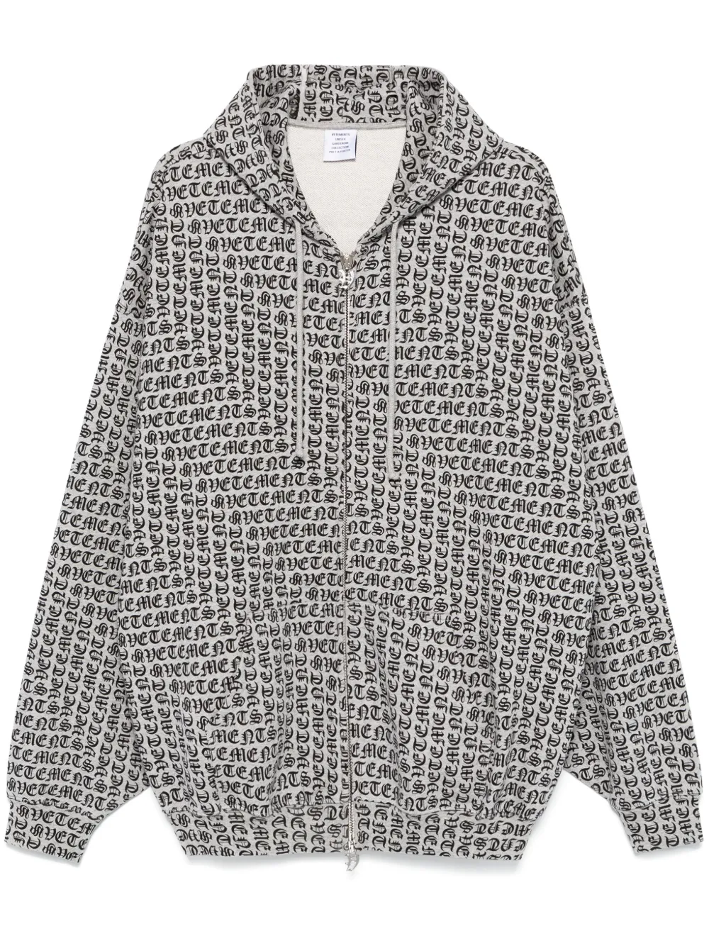 VETEMENTS logo print Hoodie Farfetch