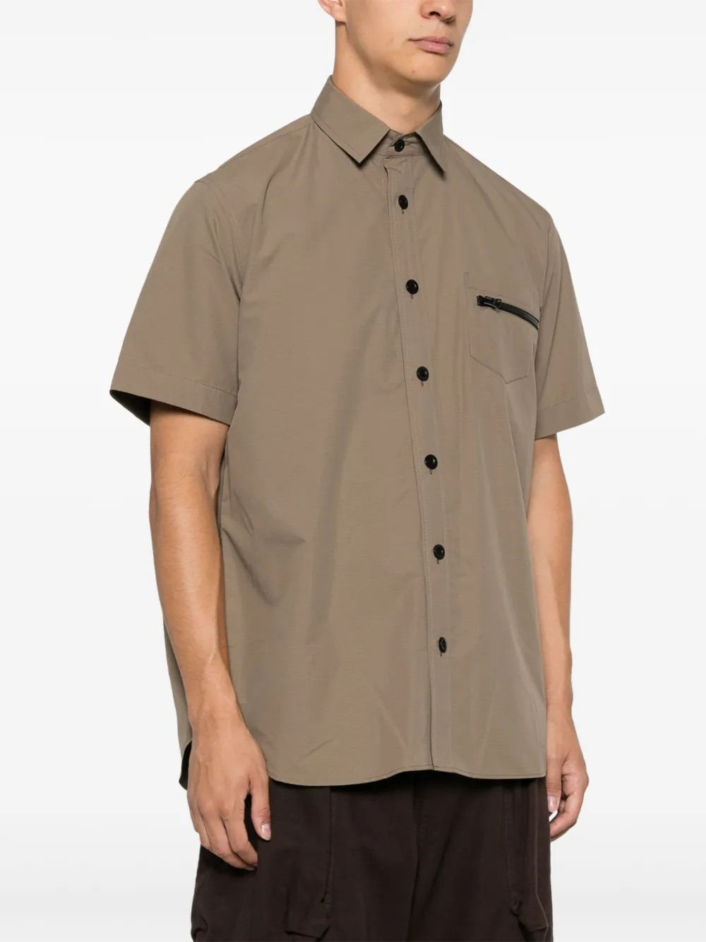 sacai Ripstop overhemd Groen