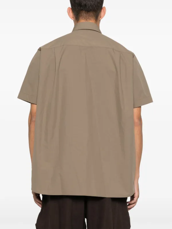 Sacai Ripstop Shirt | Green | FARFETCH PH
