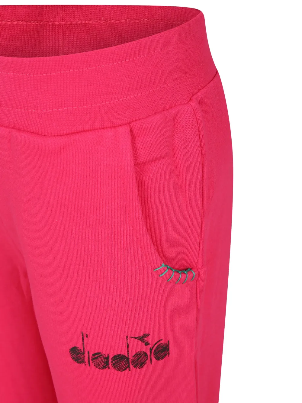 Diadora Junior Katoenen trainingsbroek Roze