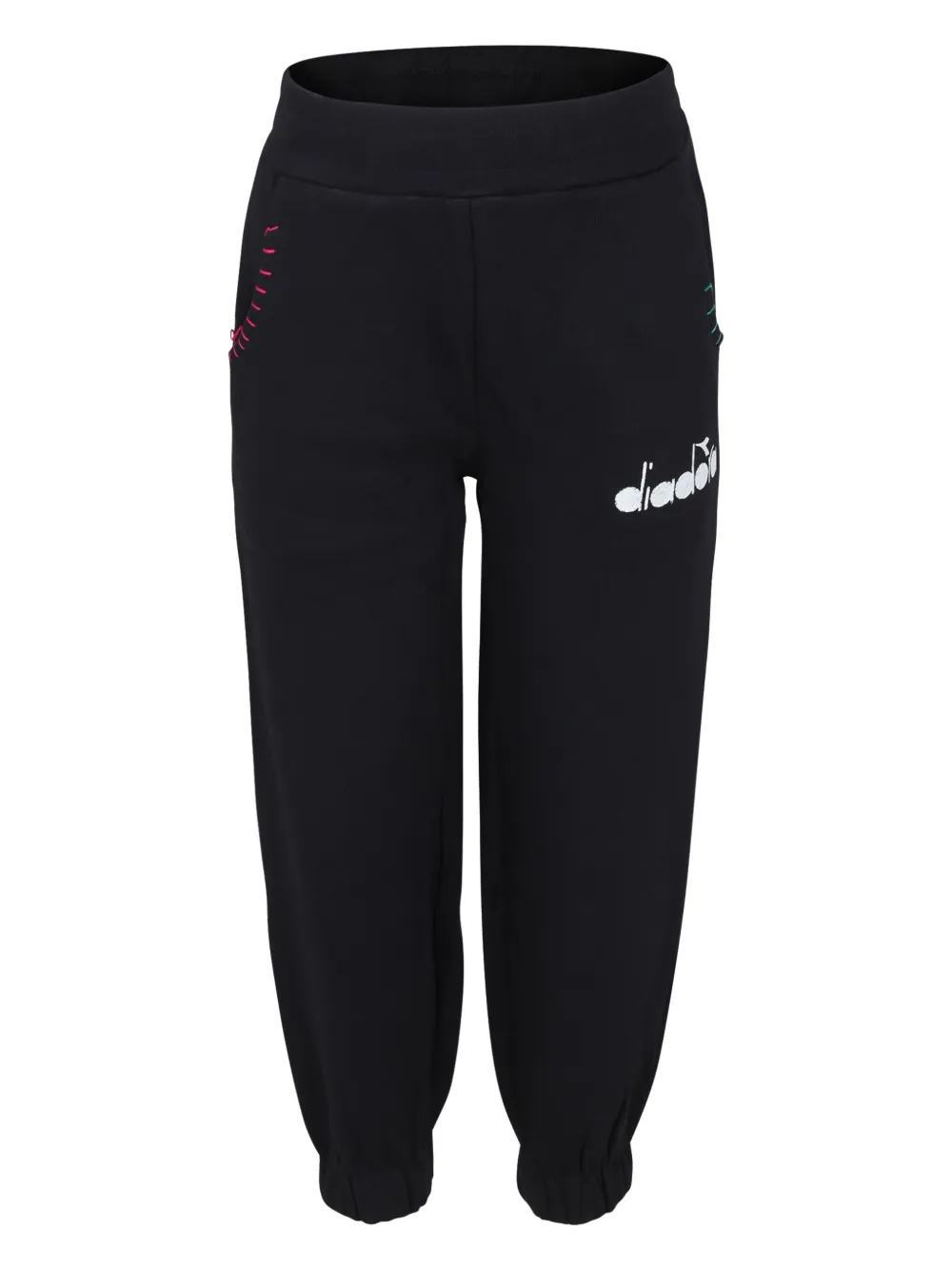 Diadora Junior Katoenen trainingsbroek Zwart