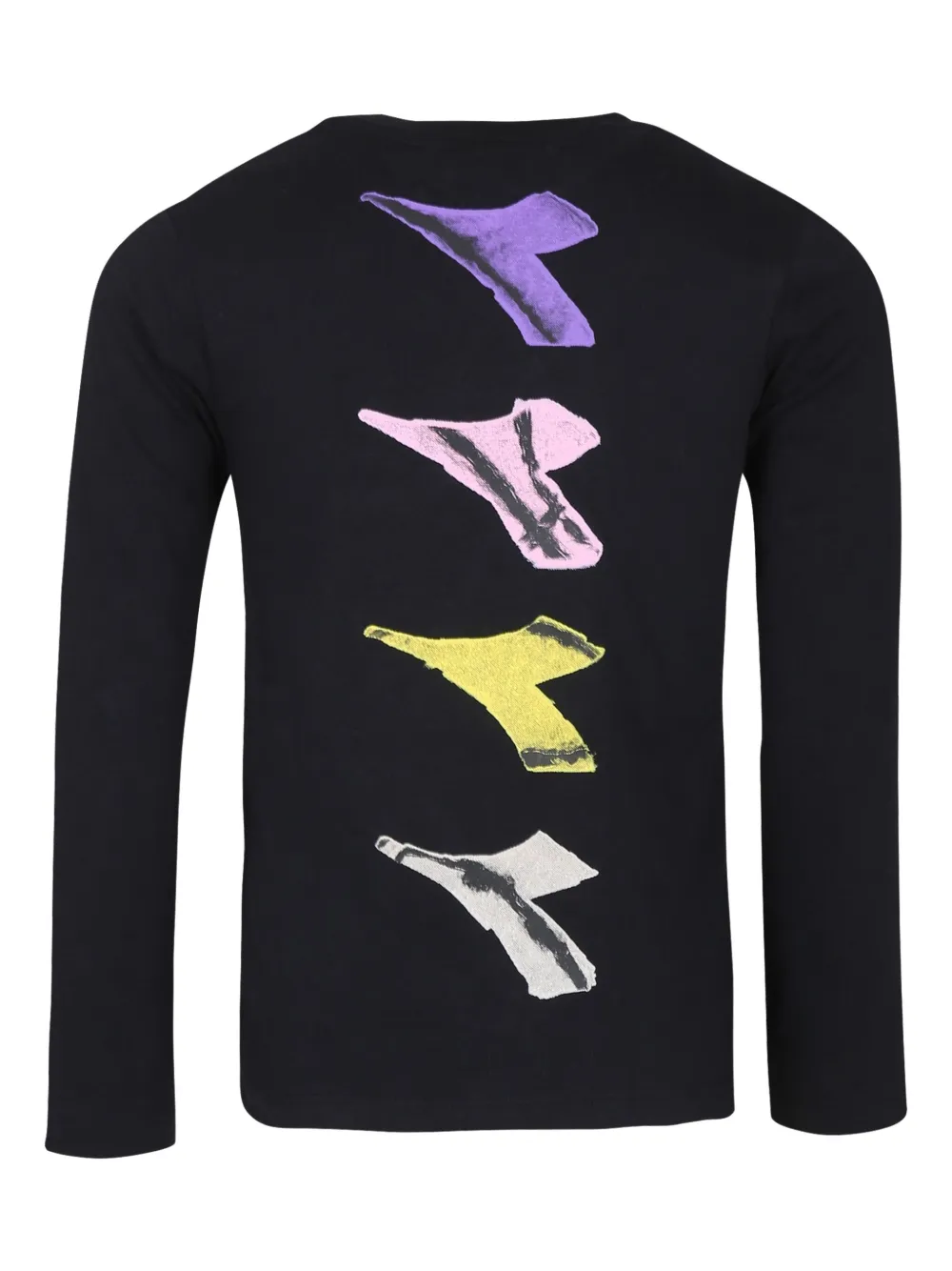 Diadora Junior T-shirt met logoprint Zwart