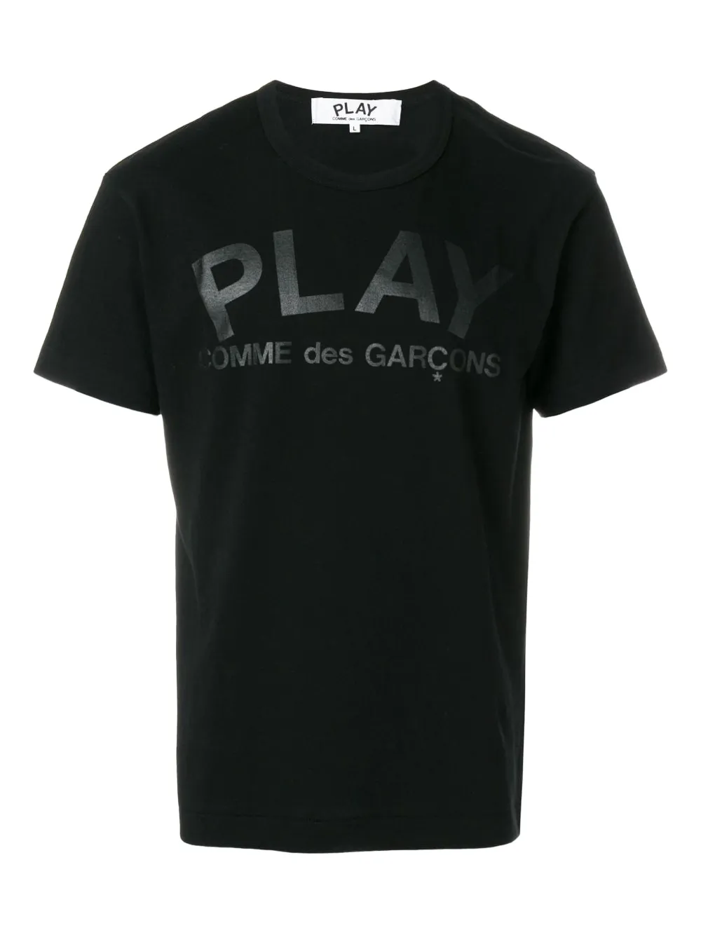 Comme Des Garçons Play T-shirt met logoprint Zwart