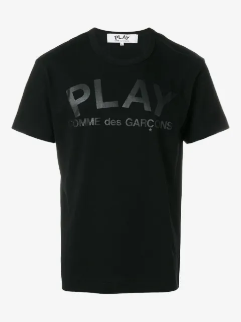 Comme Des Garçons Play playera de algodón con logo estampado