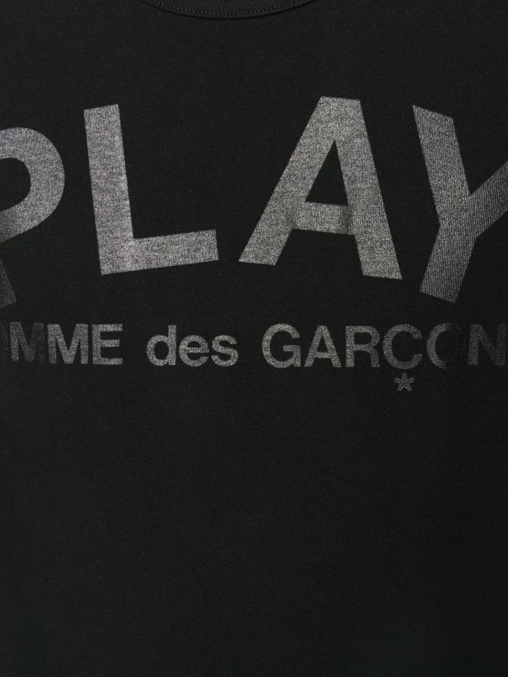 Comme Des Garçons Play T-shirt met logoprint Zwart