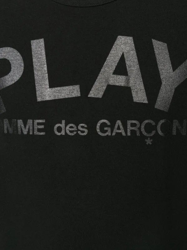 Comme Des Garçons Play logo-print T-shirt | Black | FARFETCH CA