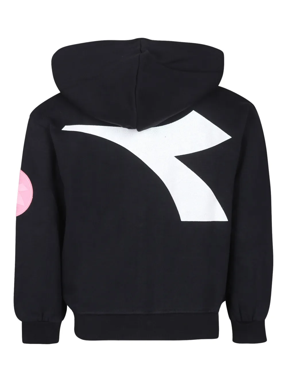 Diadora Junior Hoodie met logoprint Zwart
