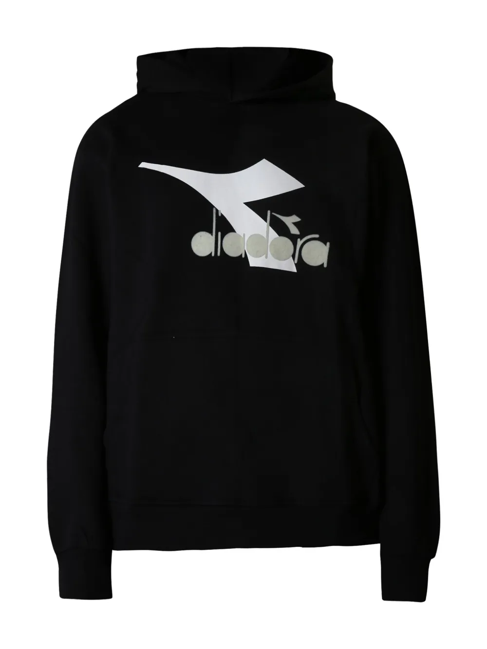 Diadora Junior Hoodie met logoprint Zwart