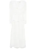 Alessandra Rich jacquard midi dress - White