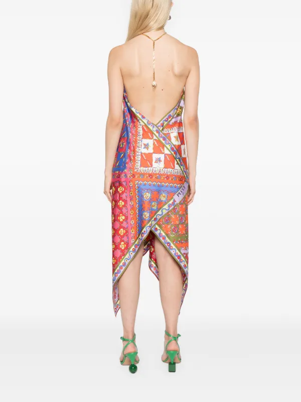 PUCCI Festa シルクドレス | オレンジ | FARFETCH JP