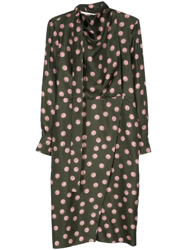 FENDI Printed Silk Dress | Green | FARFETCH FENDI Printed Silk Dress | Green | FARFETCH