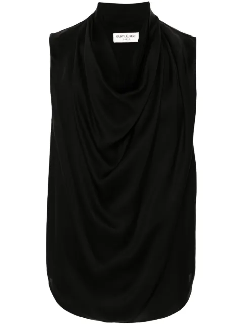 Saint Laurent blusa de seda