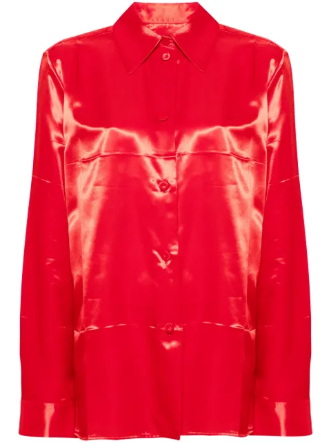 Jil Sander camisa con motivo de rayas diagonales