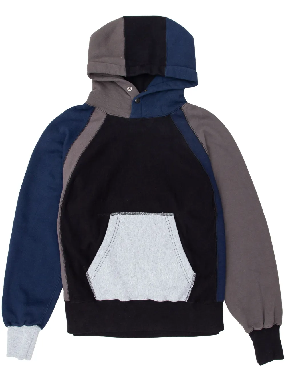 Engineered Garments raglan-sleeve hoodie - Black