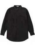 Engineered Garments patchwork short-collar shirt - Black