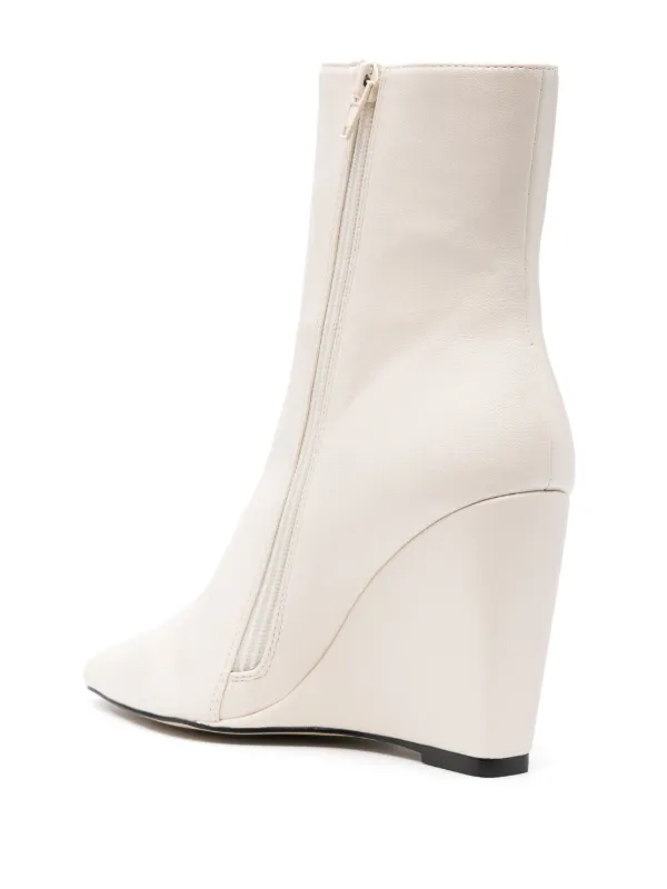 TWINSET 100mm logo-plaque Boots White FARFETCH JO