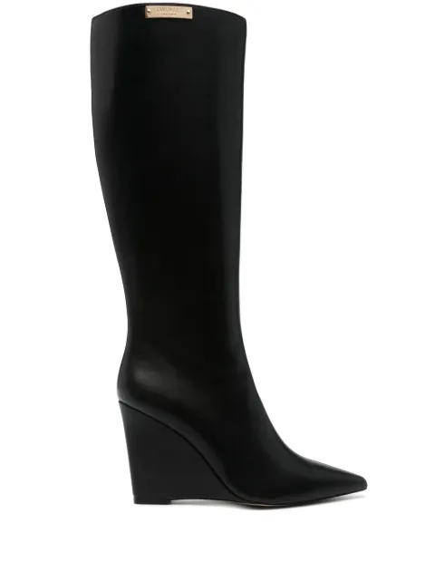 TWINSET 100mm logo-plaque boots