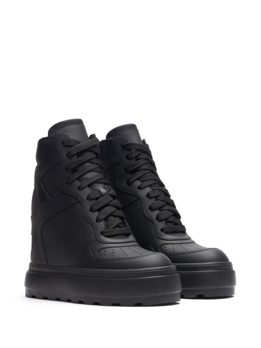 Casadei Sneakers met sleehak - Zwart