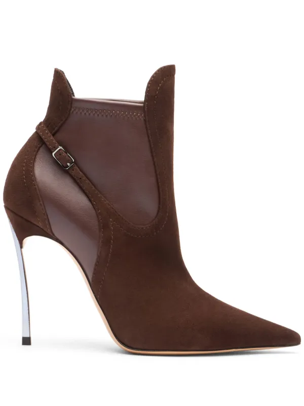 Casadei 100mm Blade Double Chelsea Boots Brown FARFETCH - Main Image