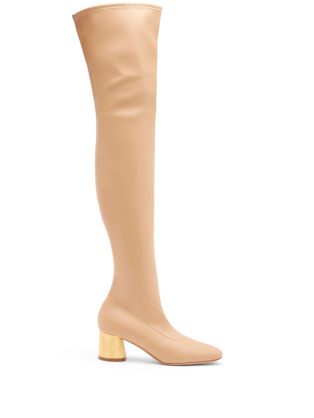 Casadei 50mm Cleo Opera boots - Neutrals