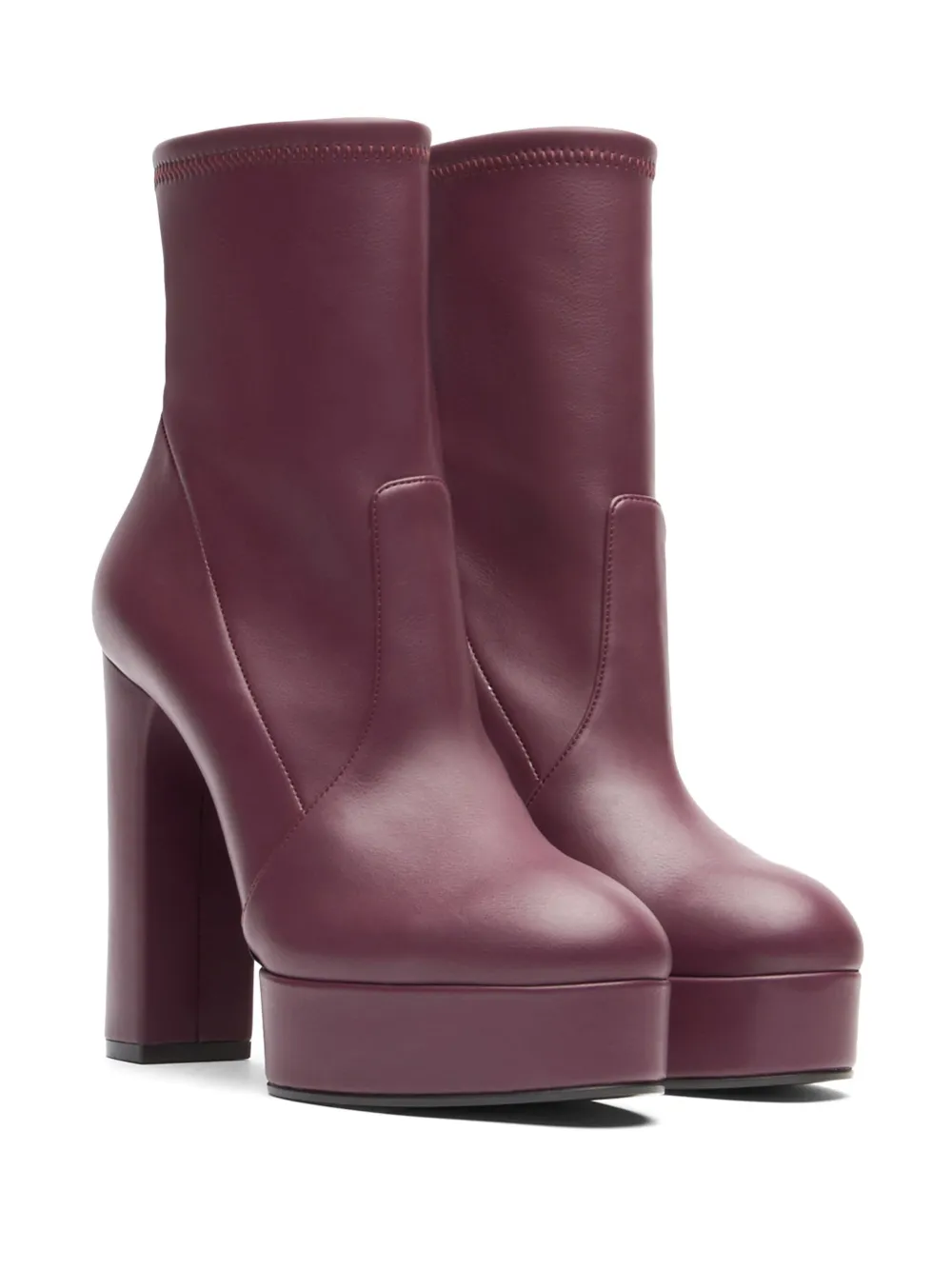 Casadei 120mm leather boots - Rood