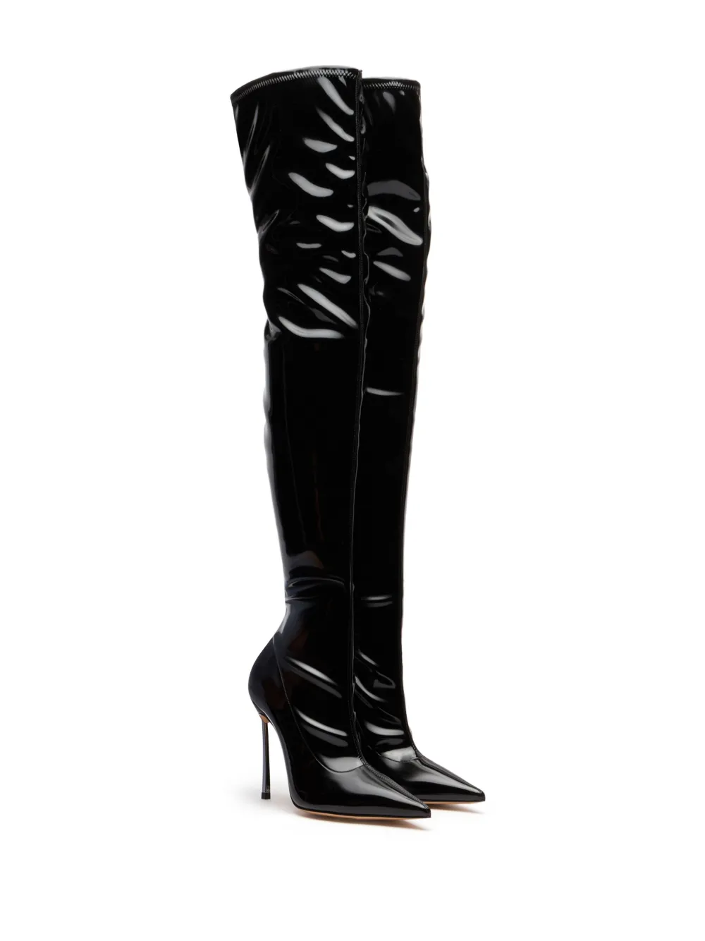 Casadei 100mm Superblade Narcisist boots - Black