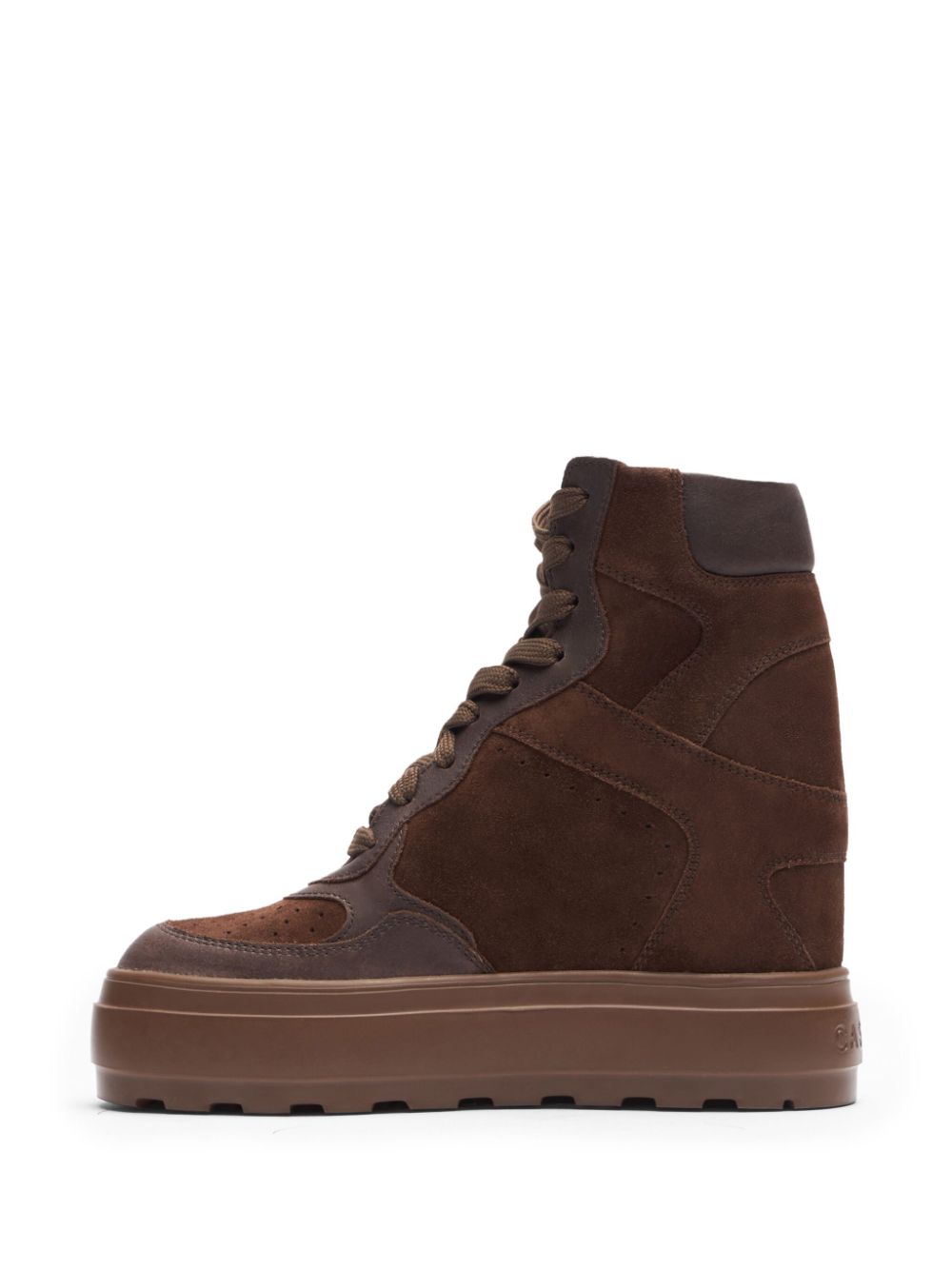 Casadei high-top suede sneakers Brown