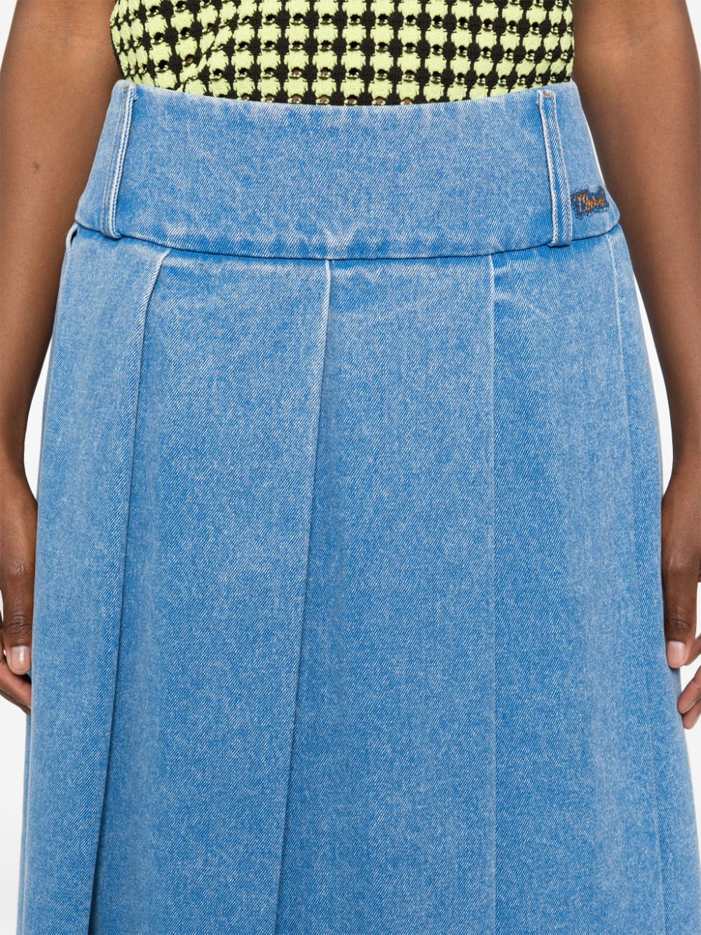 Marni denim midi skirt Women