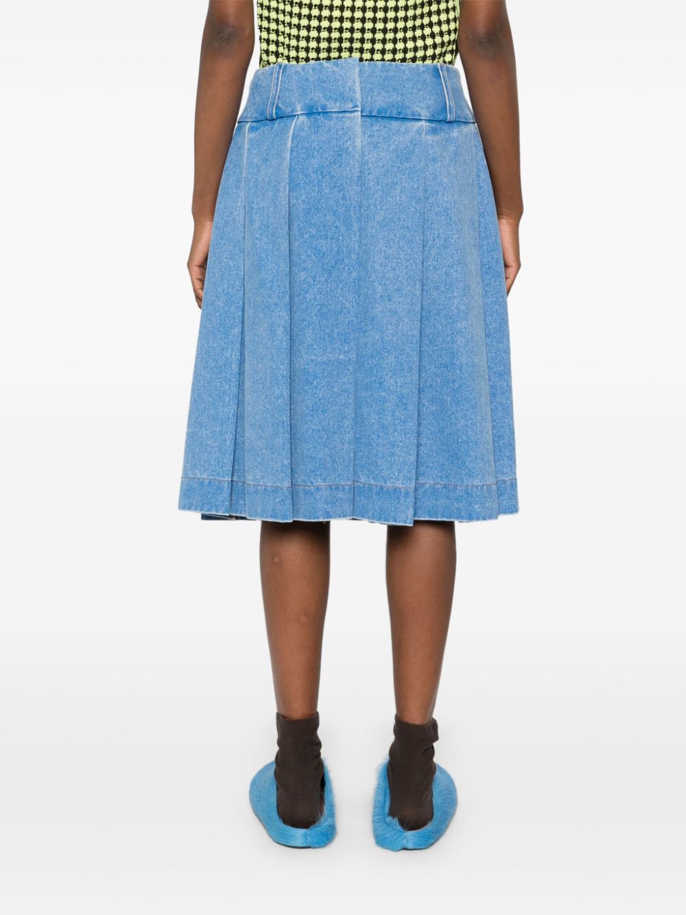 Marni denim midi skirt Women